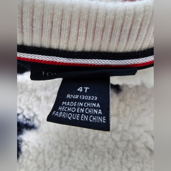 TOMMY HILFIGER Faux Fur Sueter, Size 4T - Picture 4 of 6